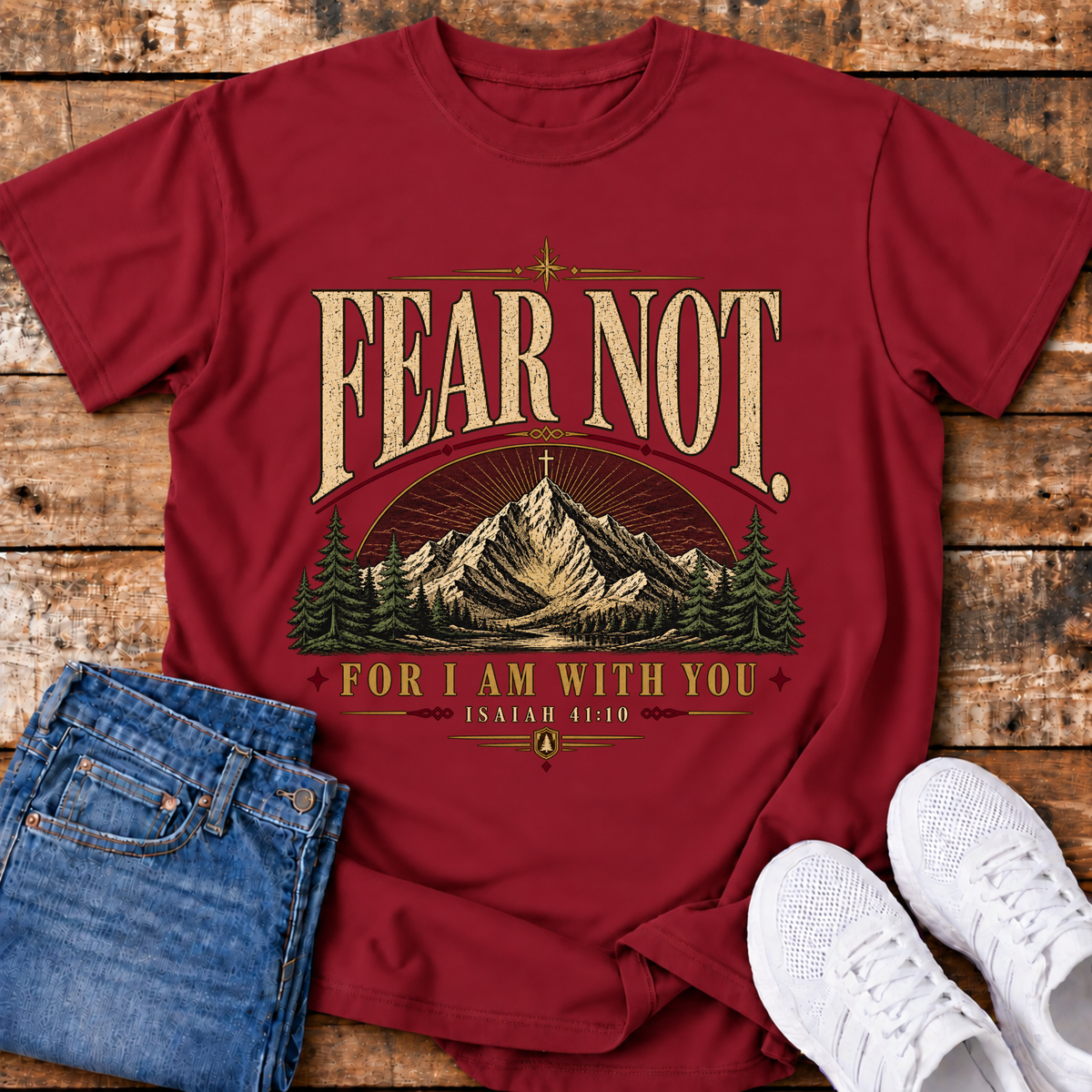 Fear Not T-Shirt - (Isaiah 41:10)