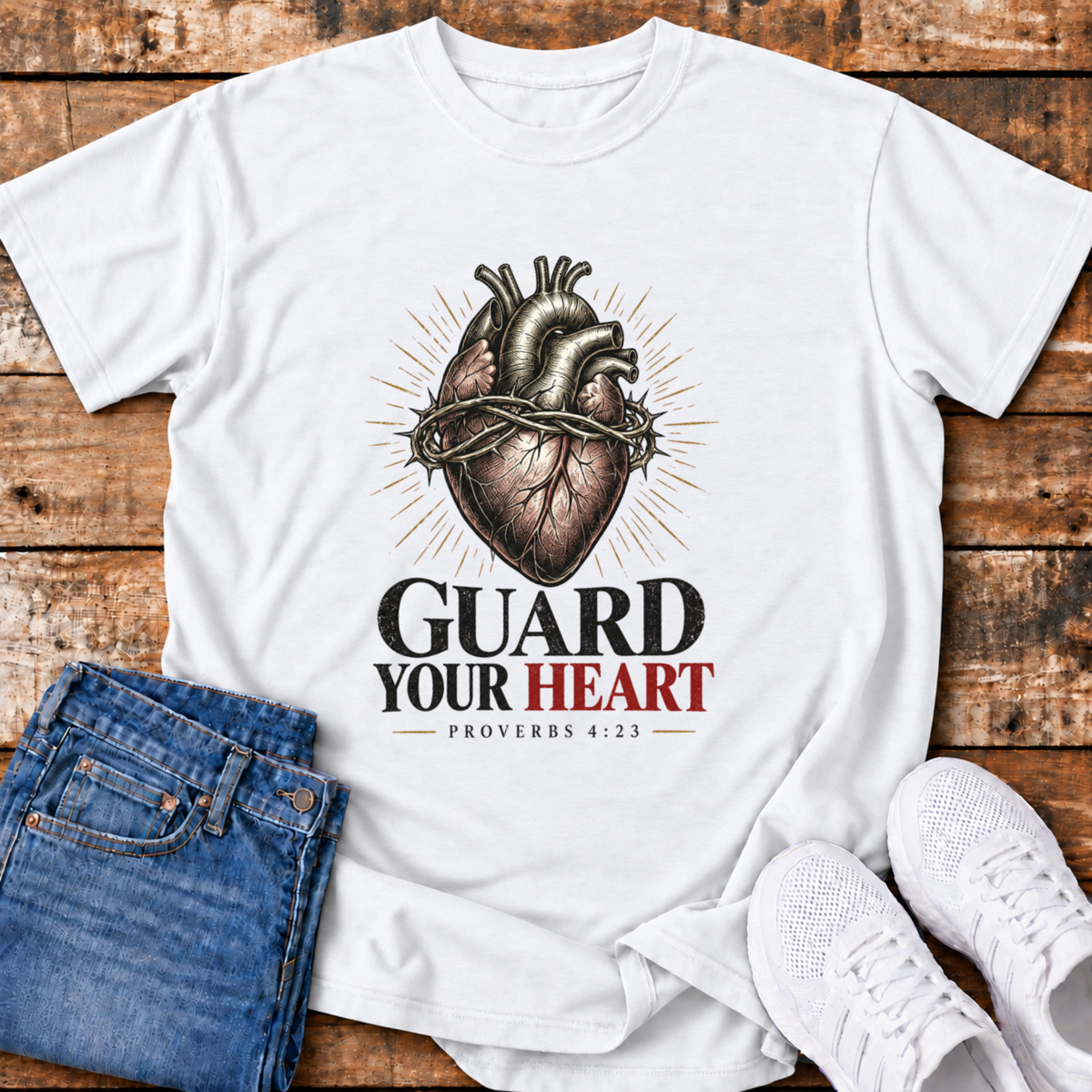 Guard Your Heart T-Shirt - (Proverbs 4:23)