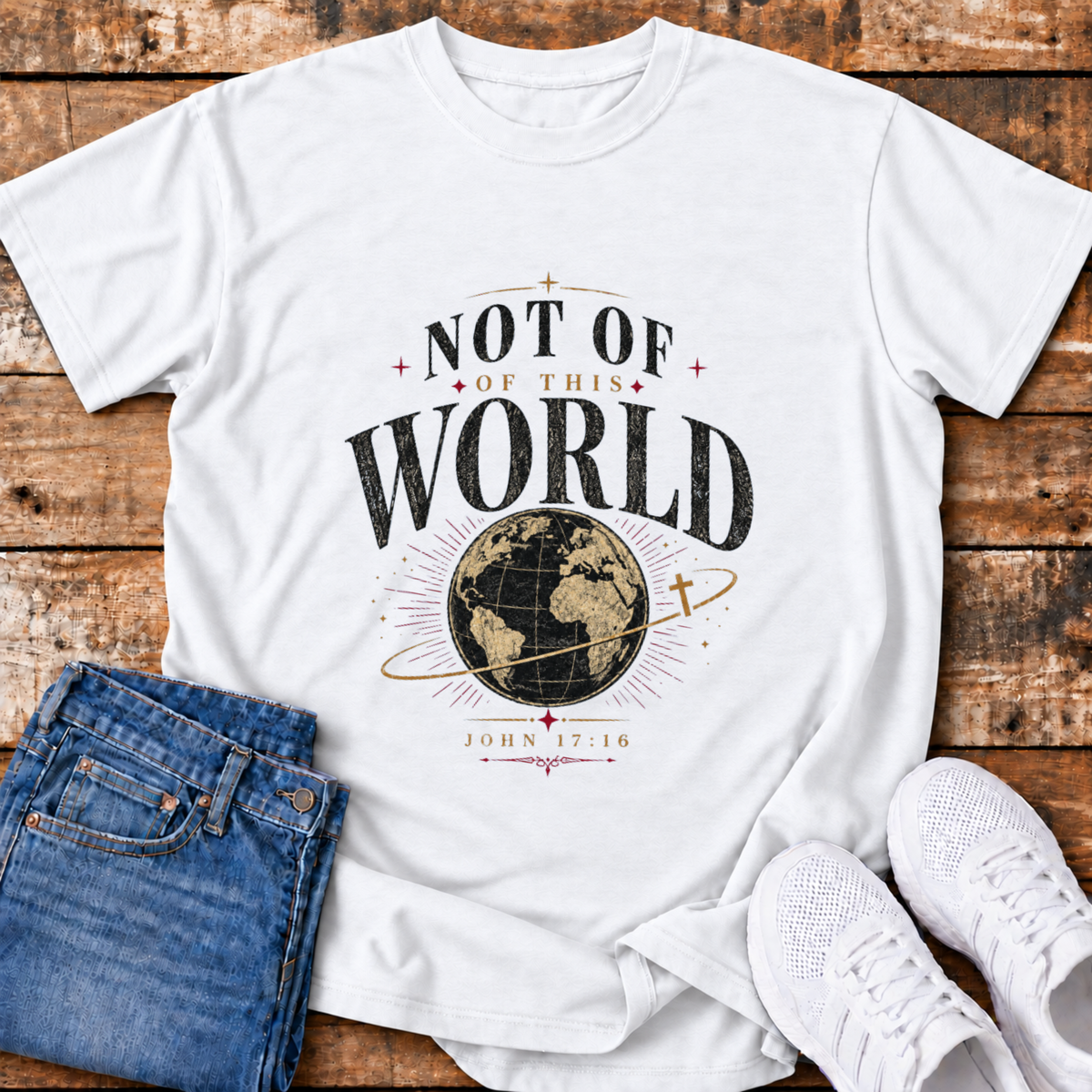 Not of this World T-Shirt - (John 17:16)