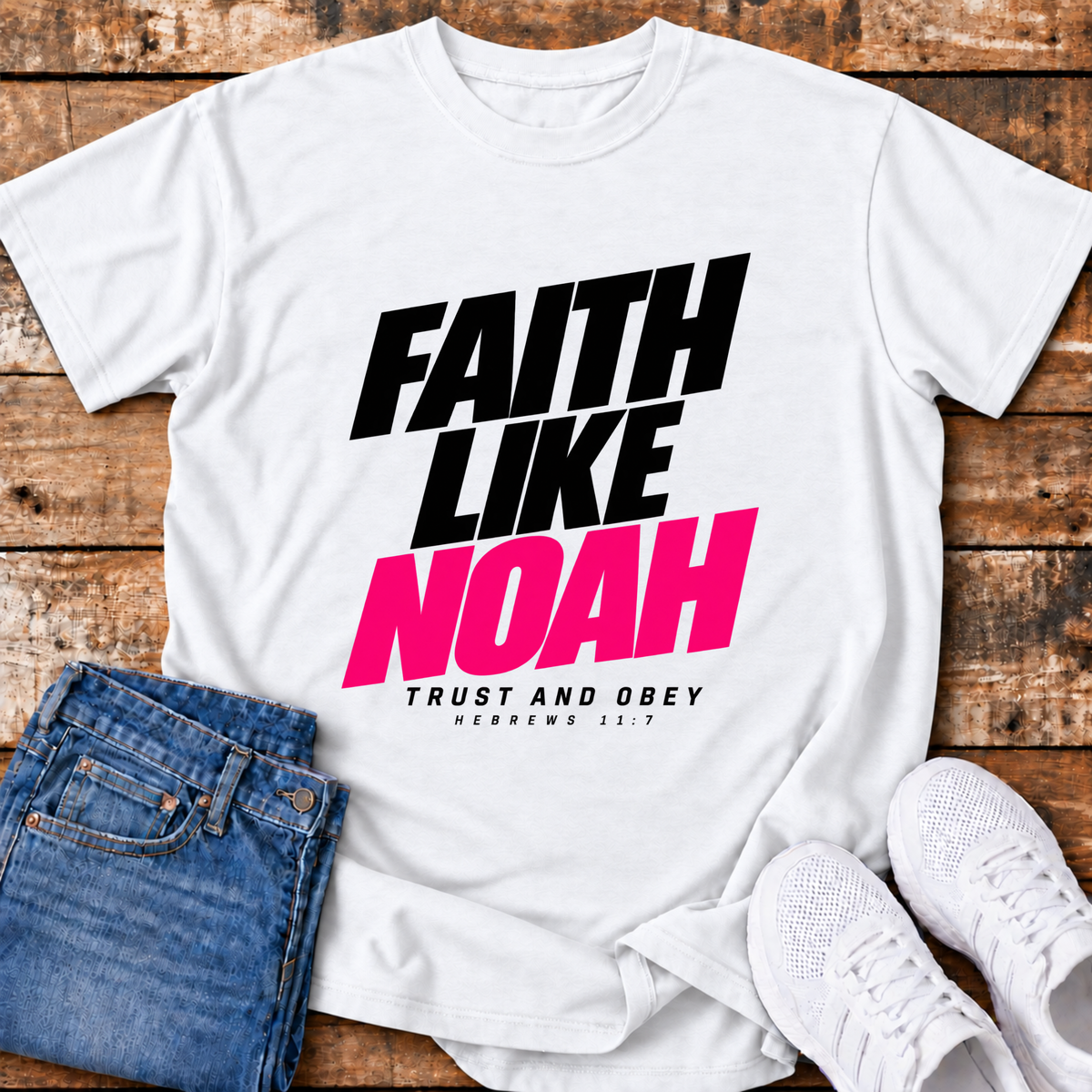 Faith Like Noah T-Shirt - (Hebrews 11:7)