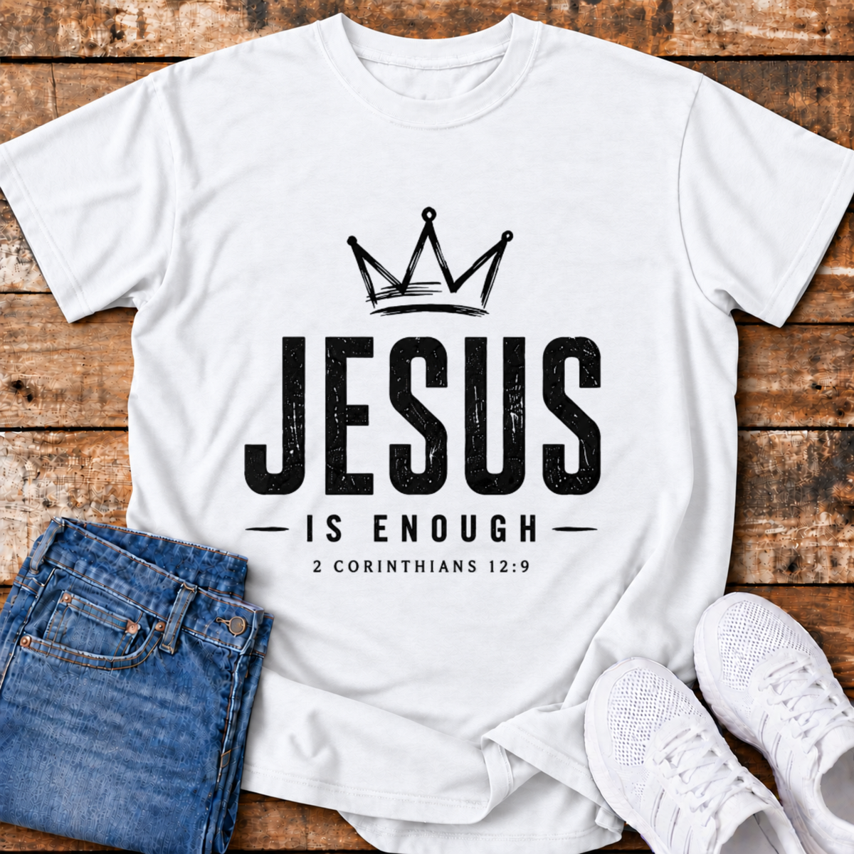 Jesus is Enough T-Shirt - (2 Corinthians 12:9)