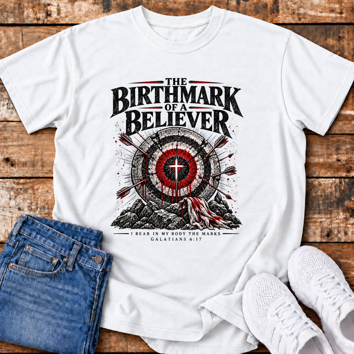 Birthmark of a Believer T-Shirt - (Galatians 6:17)