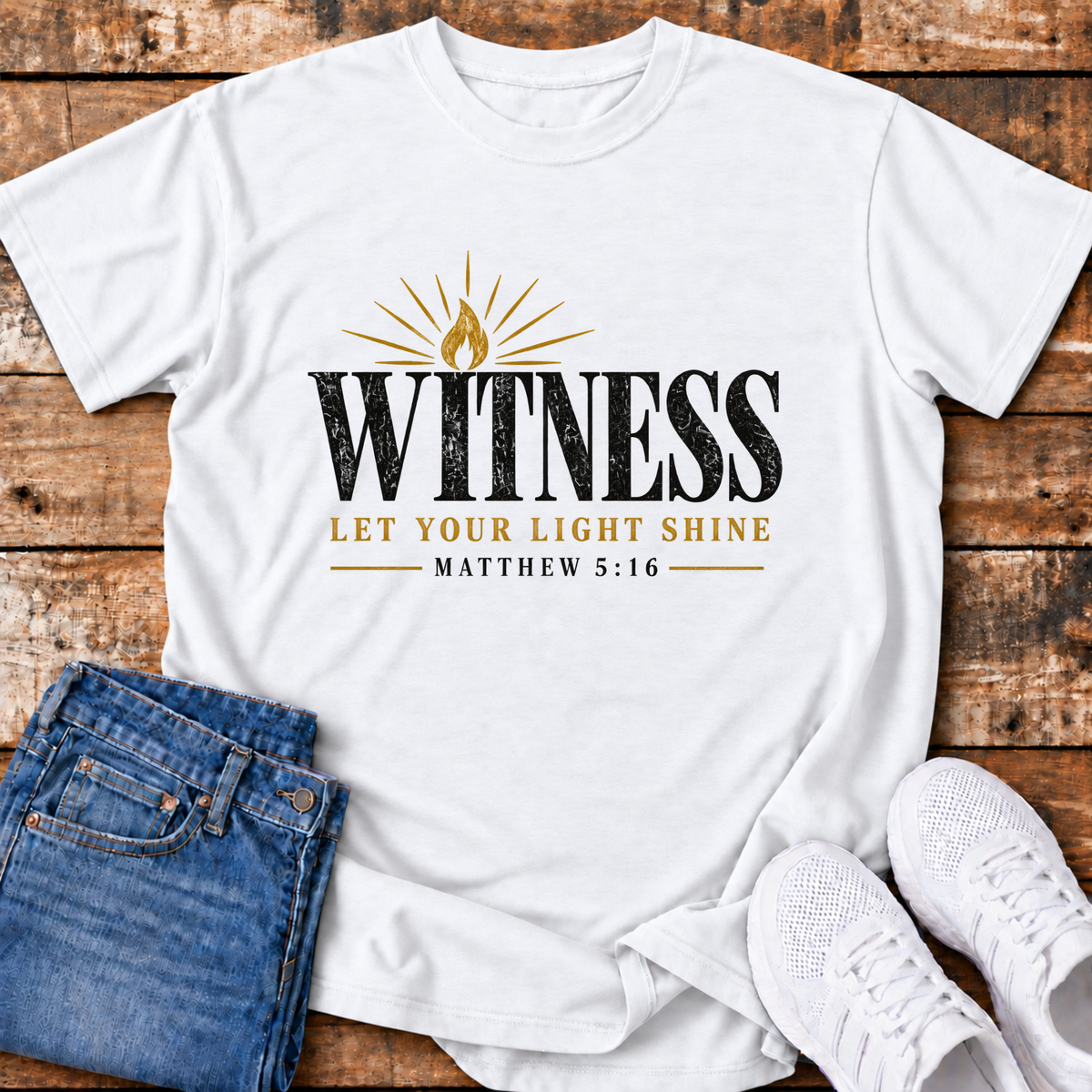Witness T-Shirt - (Matthew 5:16)