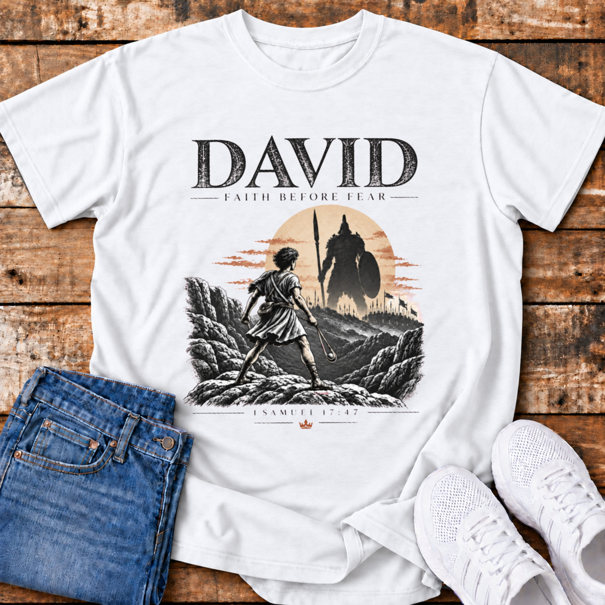 David T-Shirt - Faith Before Fear