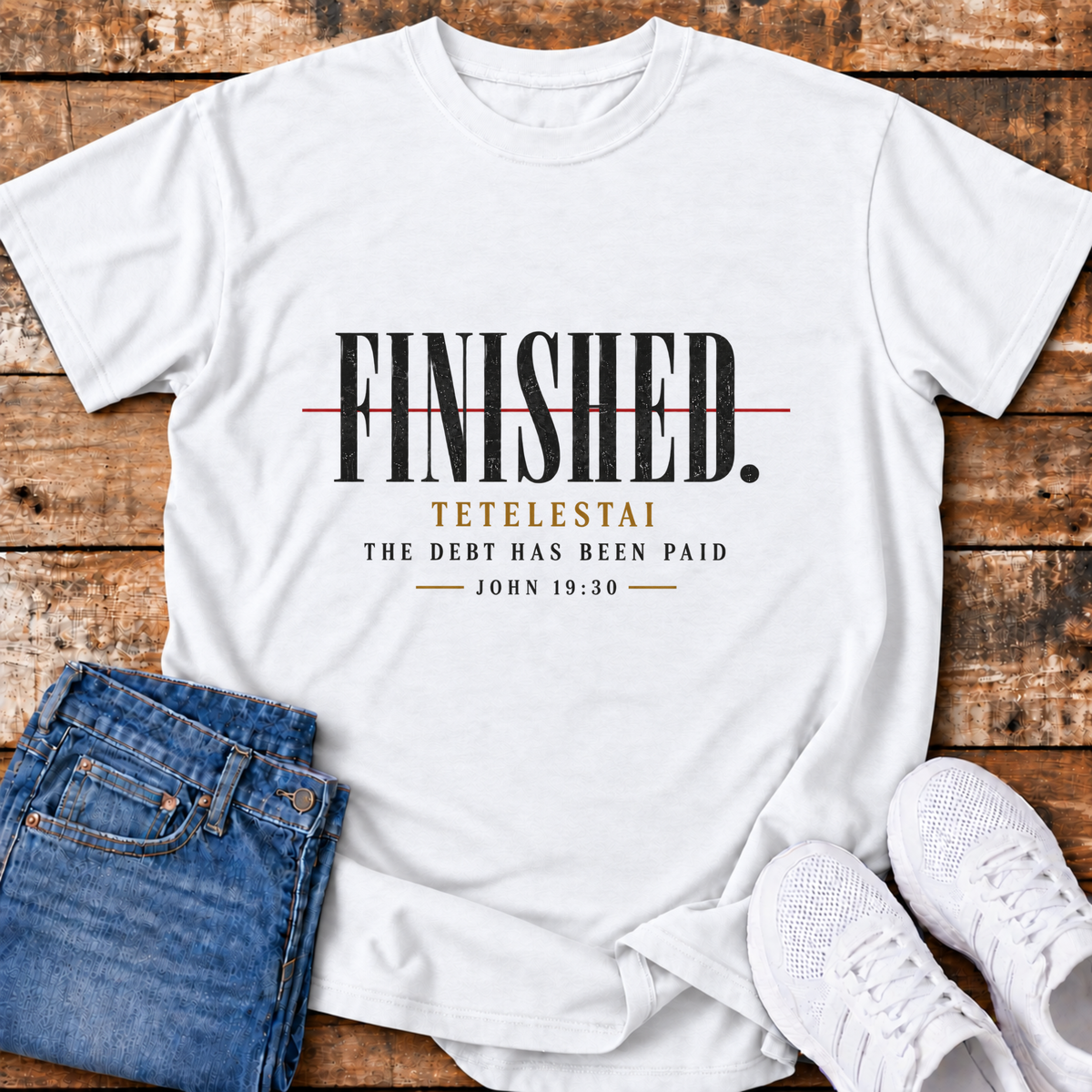 Tetelestai T-Shirt - (John 19:30)