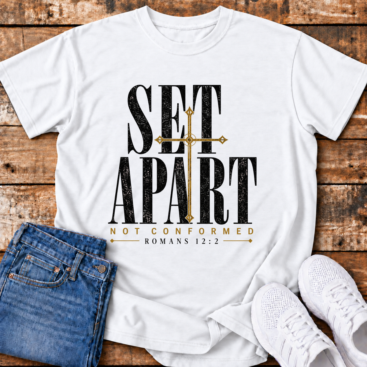 Set Apart, not Conformed T-Shirt - (Romans 12:2)