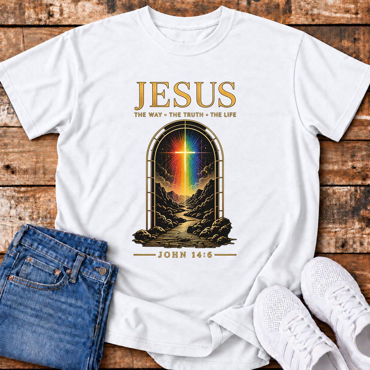 Jesus - The Way, the Truth, the Life T-shirt (John 14:6)