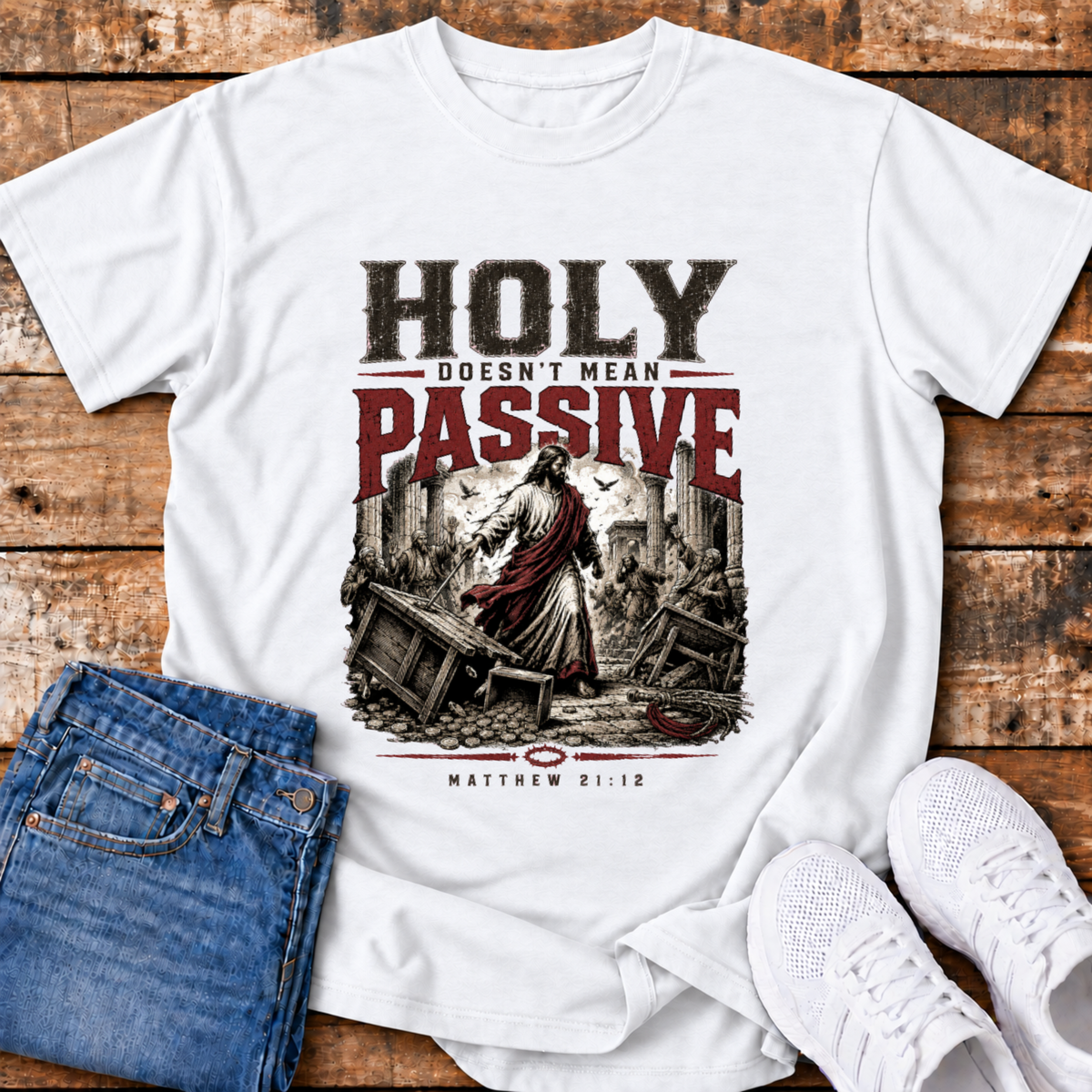 Holy Doesn't Mean Passive T-Shirt