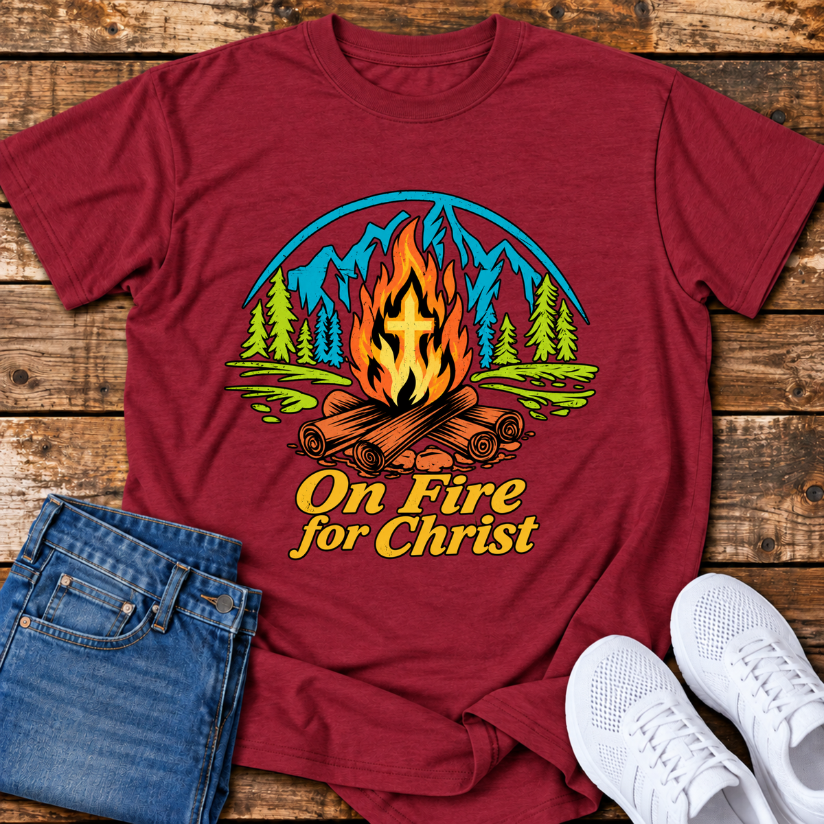 On Fire for Christ T-Shirt
