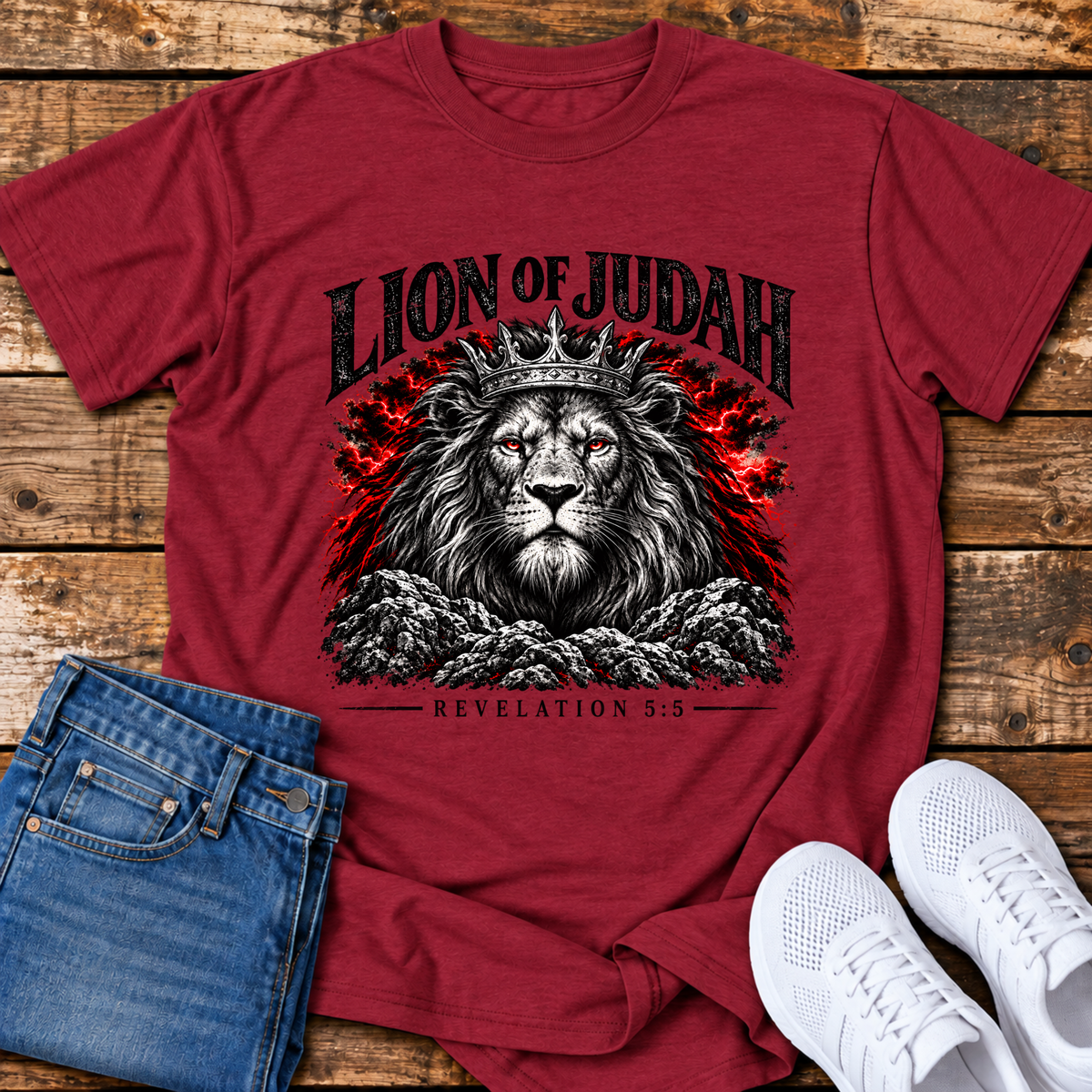 Lion of Judah T-Shirt - (Revelation 5:5)