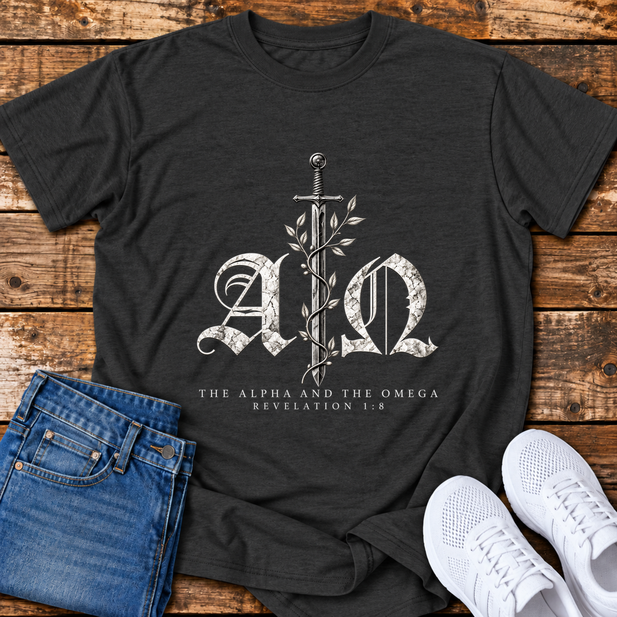 The Alpha & the Omega T-Shirt - (Revelation 1:8)