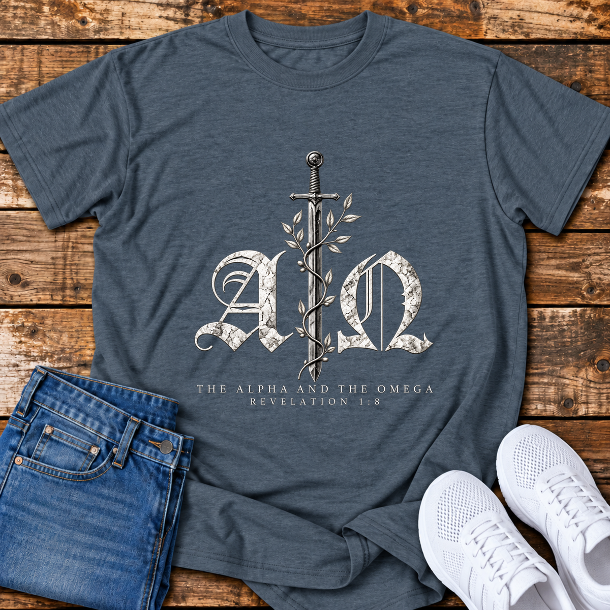 The Alpha & the Omega T-Shirt - (Revelation 1:8)
