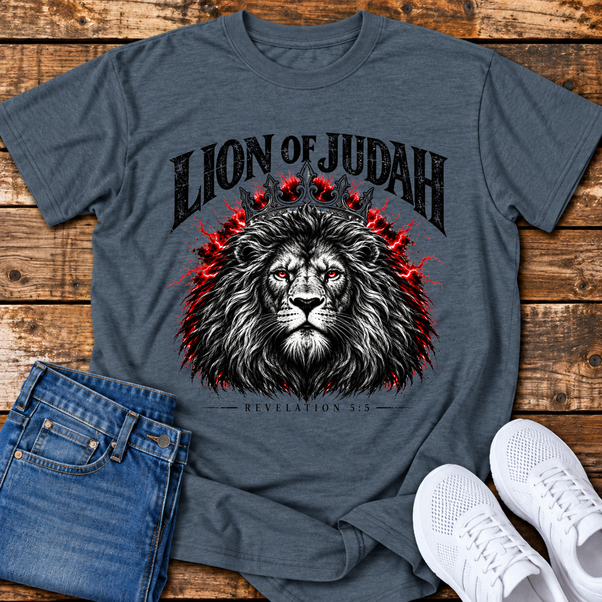 Lion of Judah T-Shirt - (Revelation 5:5)