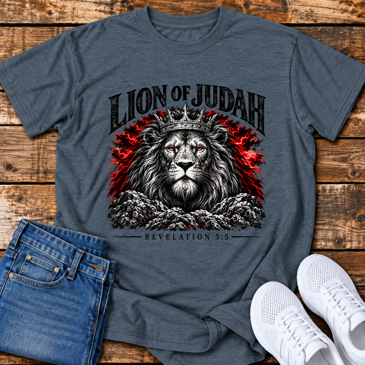 Lion of Judah T-Shirt - (Revelation 5:5)