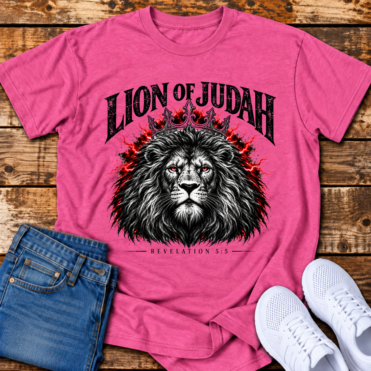 Lion of Judah T-Shirt - (Revelation 5:5)