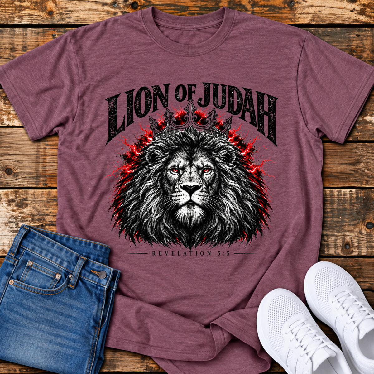 Lion of Judah T-Shirt - (Revelation 5:5)