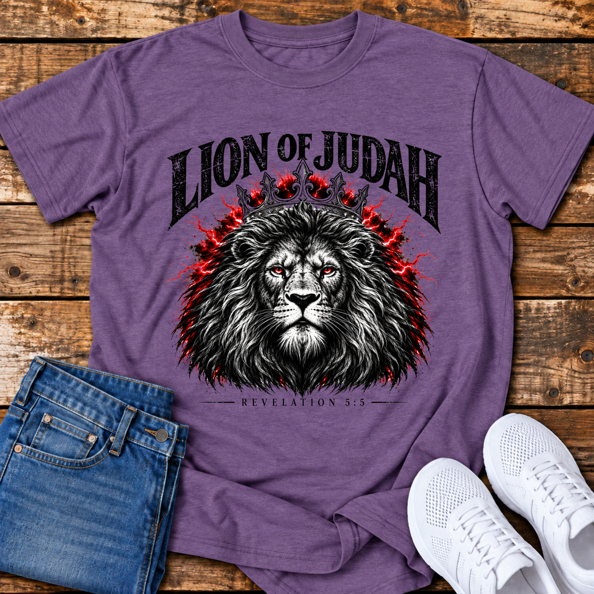 Lion of Judah T-Shirt - (Revelation 5:5)
