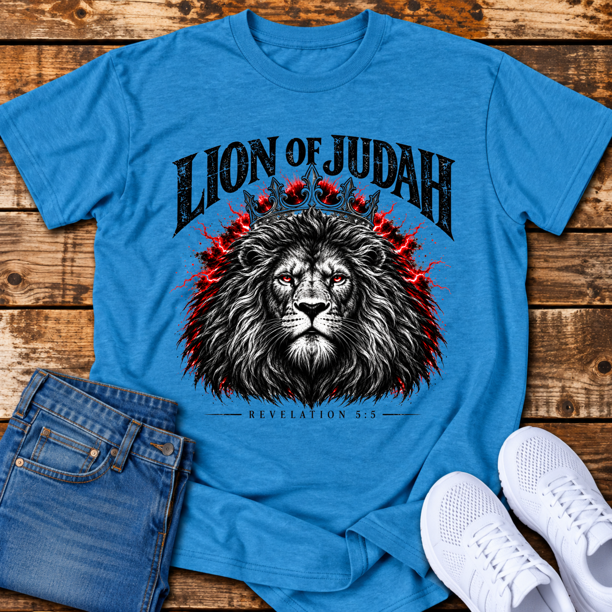 Lion of Judah T-Shirt - (Revelation 5:5)