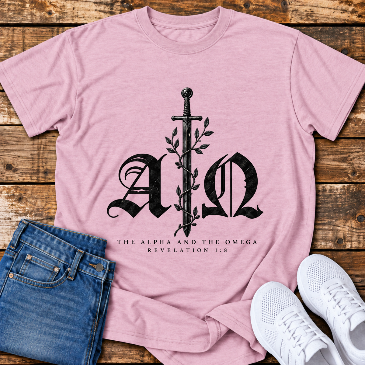 The Alpha & the Omega T-Shirt - (Revelation 1:8)