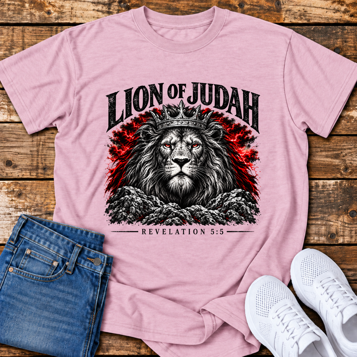 Lion of Judah T-Shirt - (Revelation 5:5)