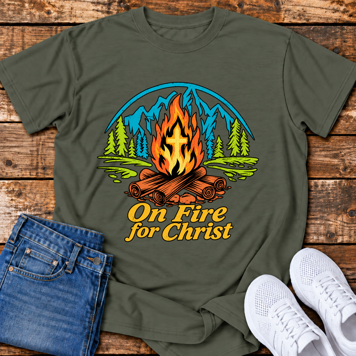 On Fire for Christ T-Shirt