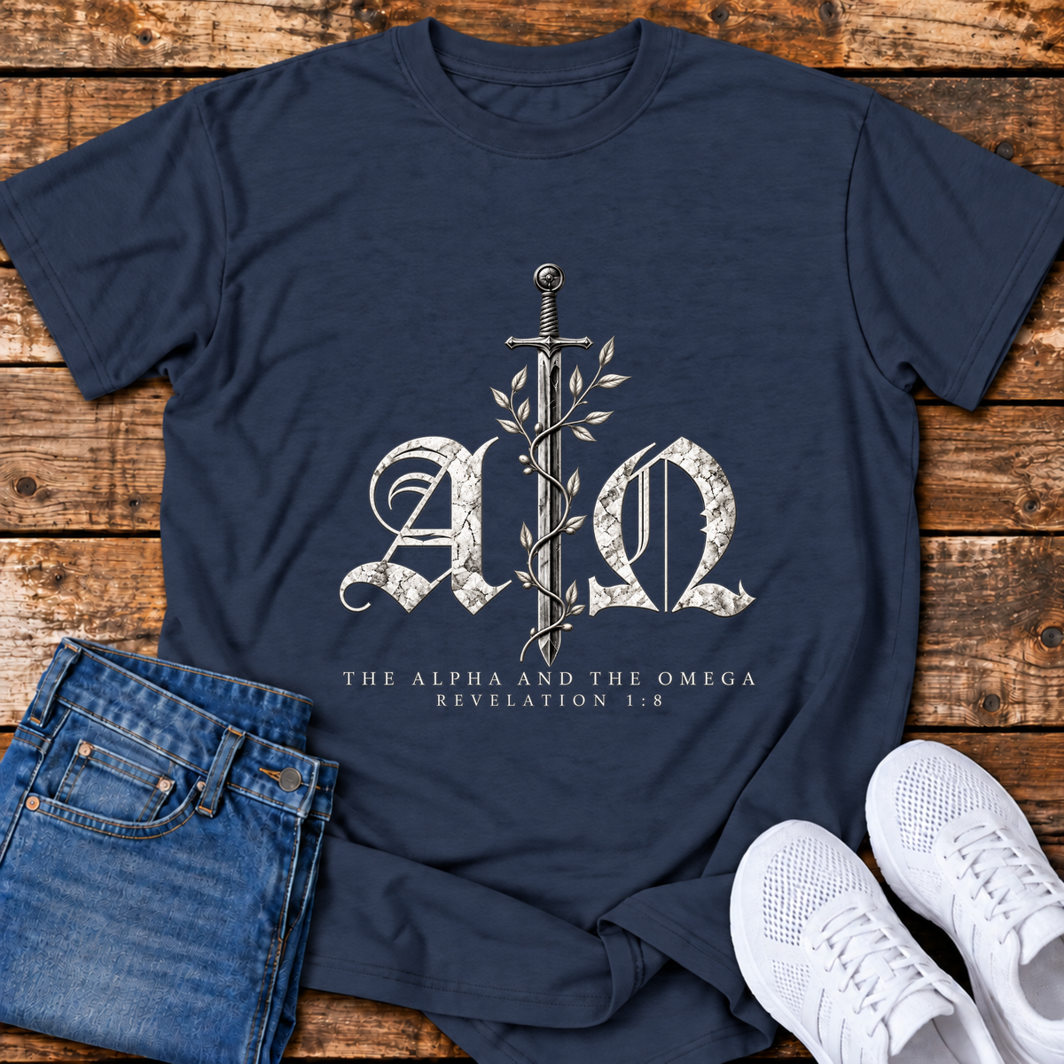 The Alpha & the Omega T-Shirt - (Revelation 1:8)