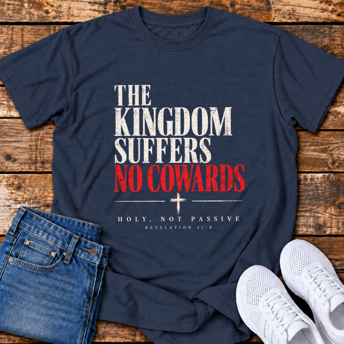 No Cowards T-Shirt - (Revelation 21:8)
