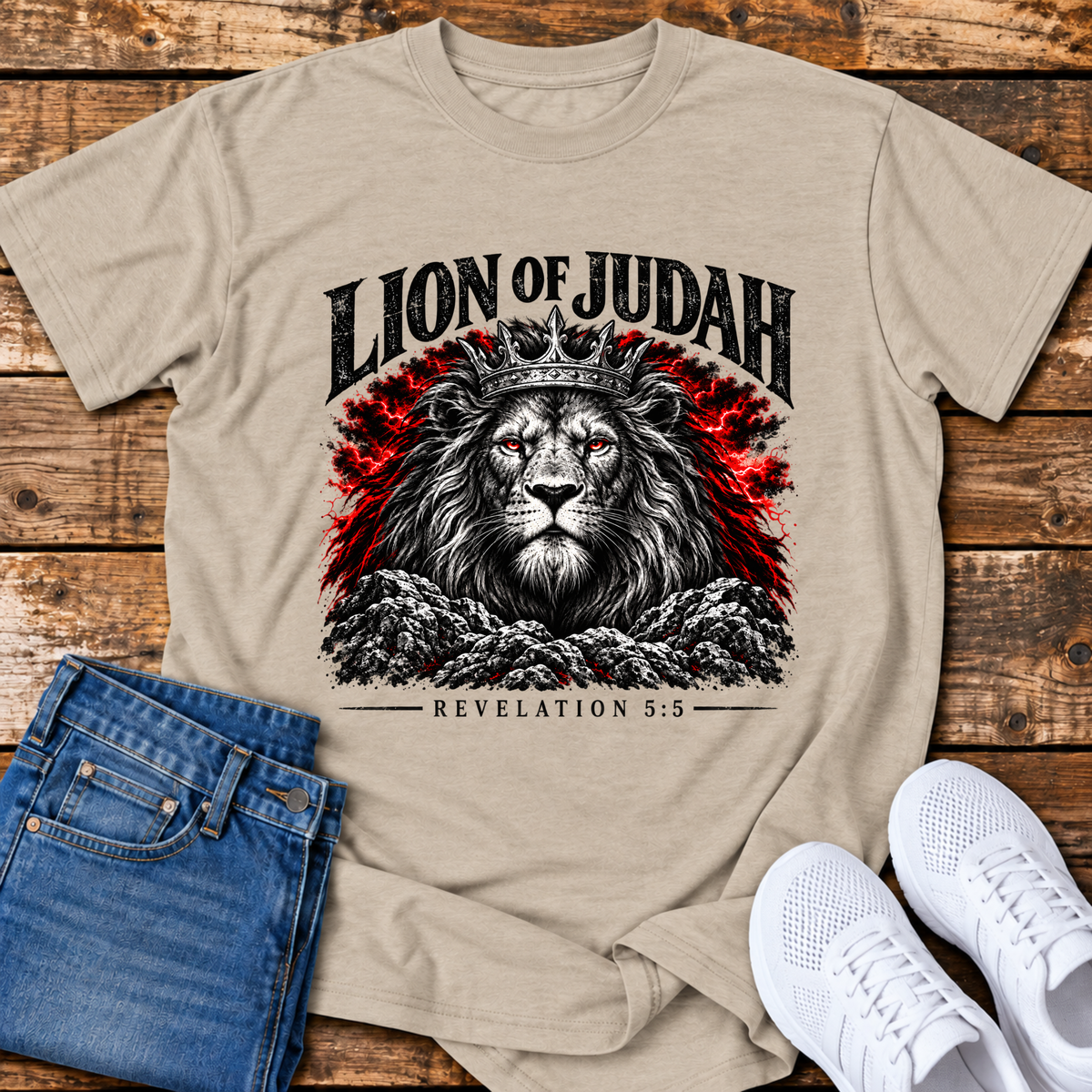 Lion of Judah T-Shirt - (Revelation 5:5)