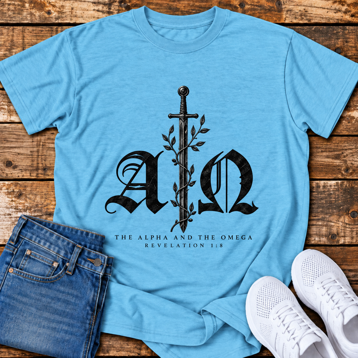 The Alpha & the Omega T-Shirt - (Revelation 1:8)