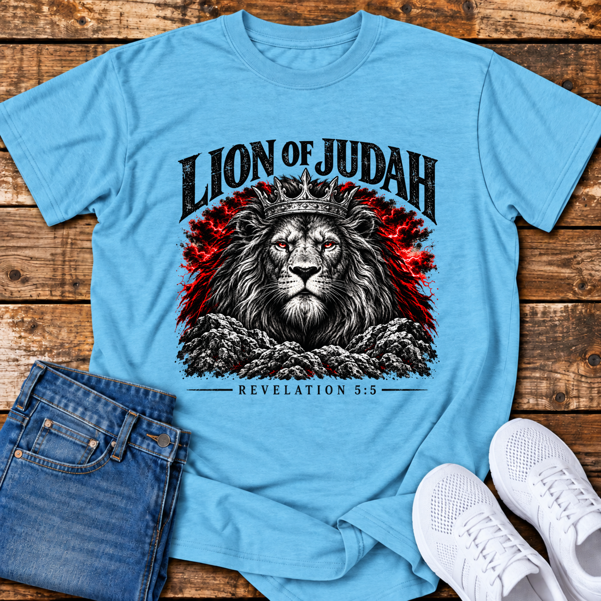 Lion of Judah T-Shirt - (Revelation 5:5)