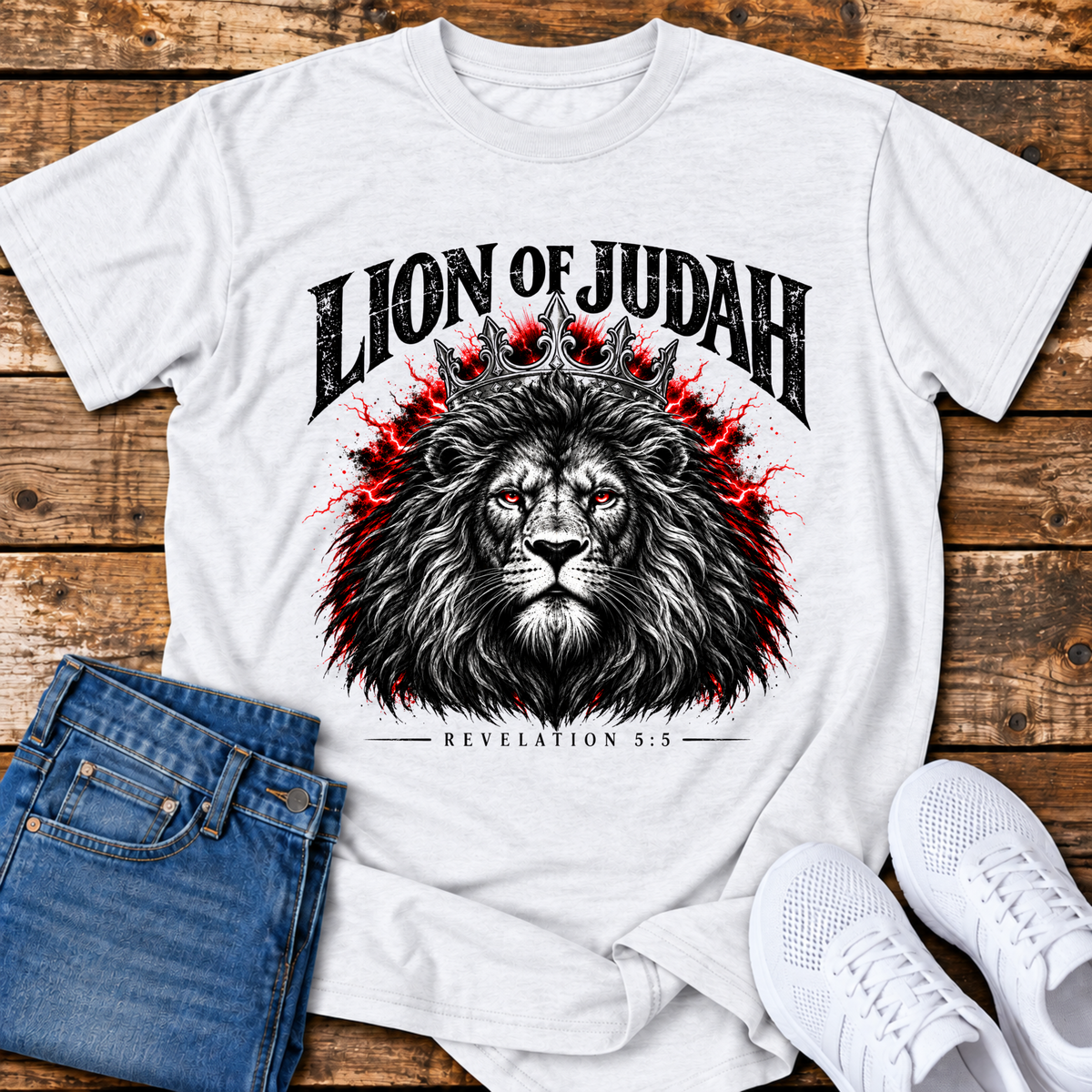 Lion of Judah T-Shirt - (Revelation 5:5)