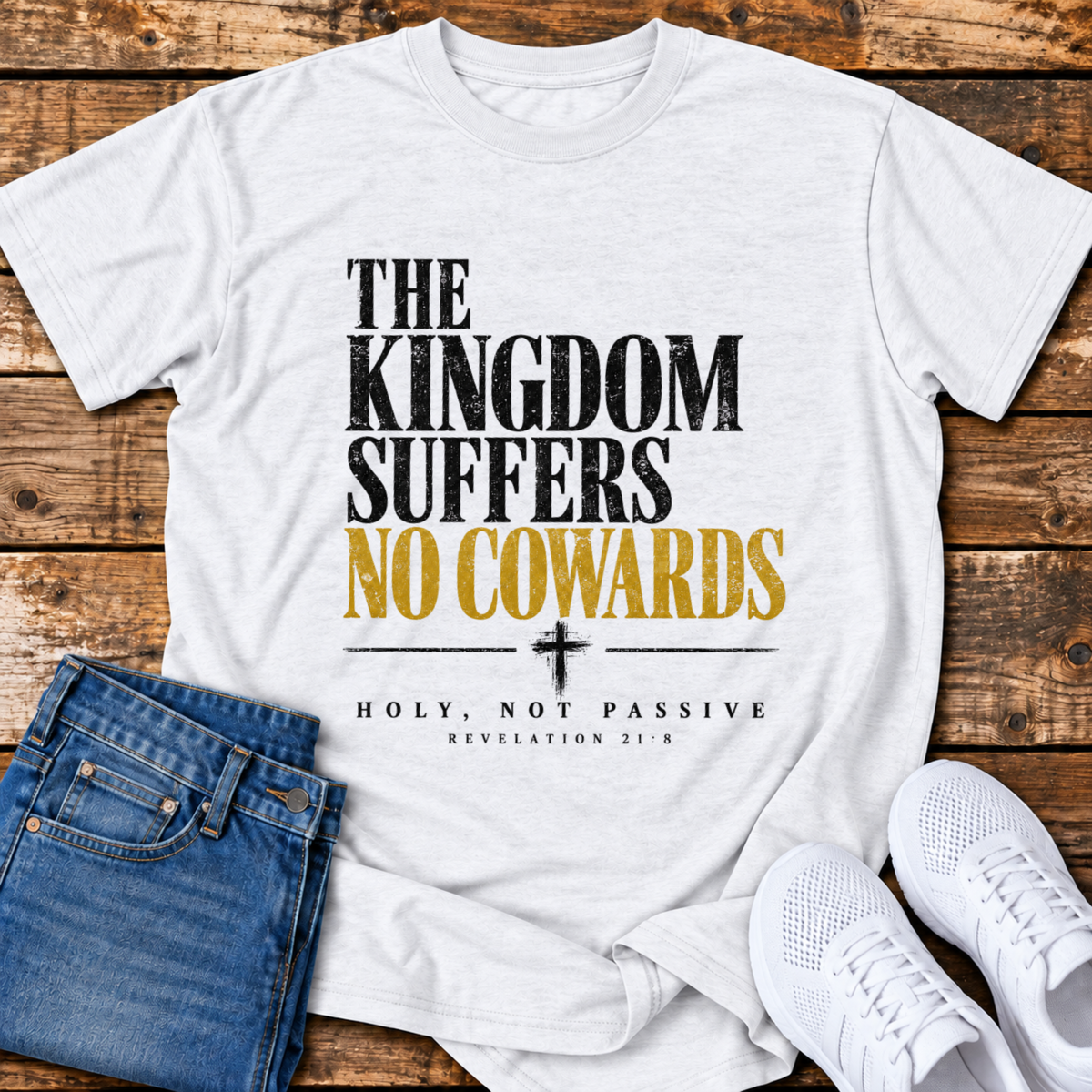 No Cowards T-Shirt - (Revelation 21:8)